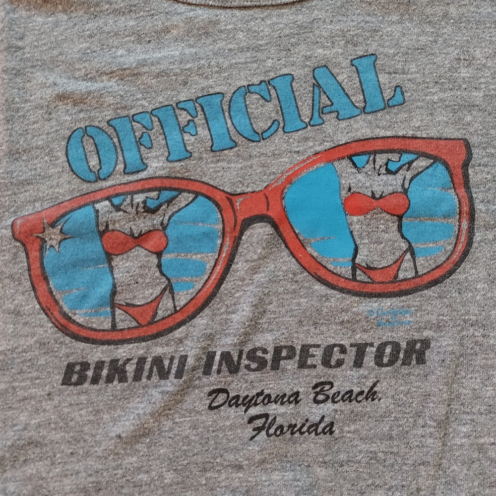 Vintage Daytona Beach Florida Cropped Tee Small Medium